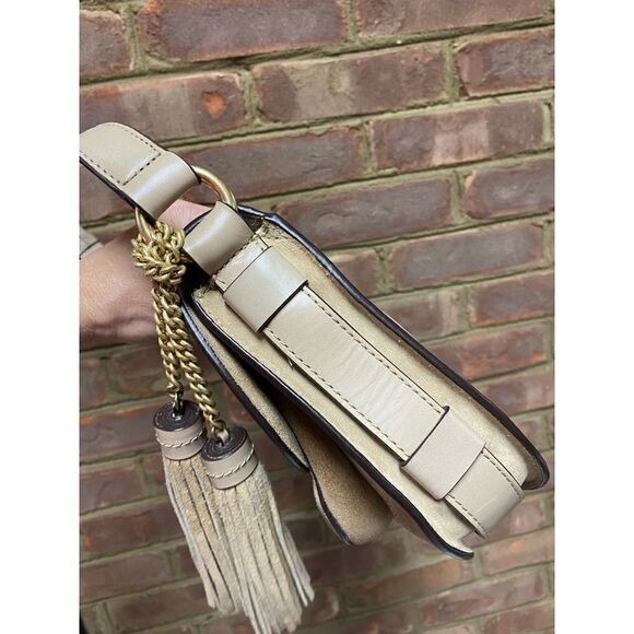 Michael Kors Dunn Suede Saddlebag Crossbody - Picture 6 of 10